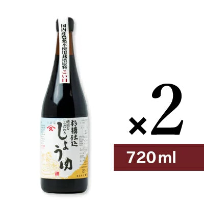 ヤマヒサ頑固なこだわり醤油こい口720ml［本生杉樽仕込］【にっぽん津々浦々】