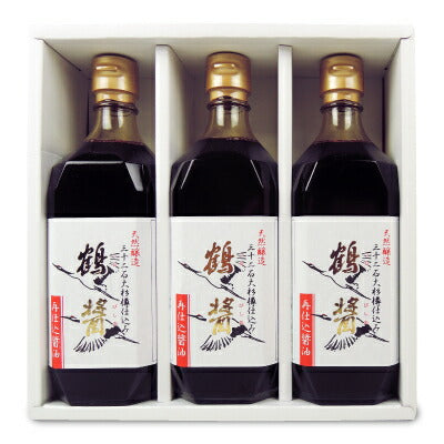 ヤマロク鶴醤500ml×3本セット