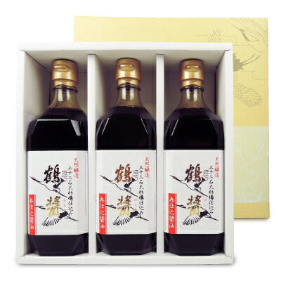 ヤマロク鶴醤500ml×3本セット