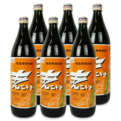 《送料無料》弥生焼酎醸造所まんこい黒糖30度900ml×6本