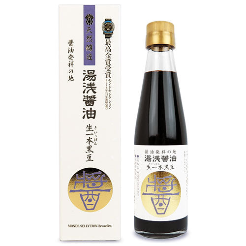 湯浅醤油生一本黒豆丹波黒豆使用200ml《あす楽》